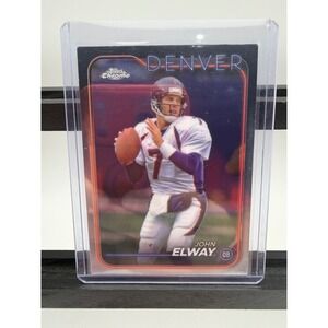 2024 Topps Chrome John Elway Denver Broncos Football Card 59 Quarterback